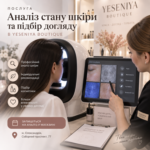 Послуга аналізу стану шкіри та підбору догляду в YESENIYA BOUTIQUE 1990 фото