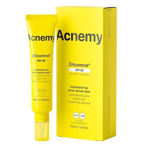 Сонцезахисний крем для проблемної шкіри Acnemy Zitcontrol SPF 50 - Treatment For Acne-Prone Skin 8436585433261 фото