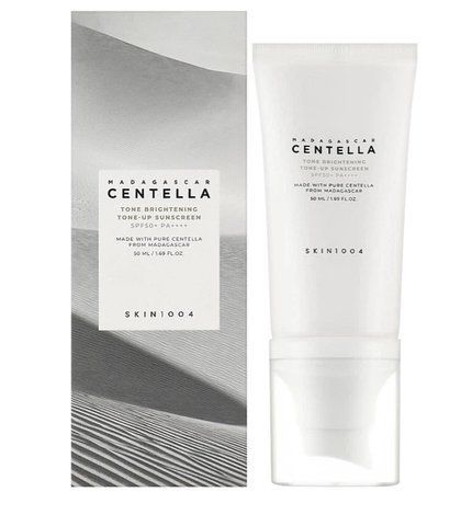Солнцезащитный крем для лица SKIN1004 Madagascar Centella Tone Brightening Tone-Up Sunscreen SPF50 PA++++ 50 мл 8809576261622 фото