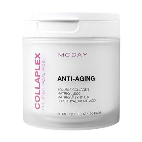Антивікові педи для обличчя Collaplex Anti-Aging Collagen Facial Pads з колагеном, пептидами та гіалуроновою кислотою, 90 шт Moday 4820267340673 фото