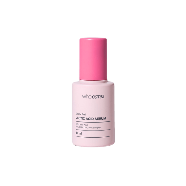 Несмываемая сыворотка-пилинг с молочной кислотой whocares Gentle Peel Lactic Acid Serum, 30 мл 4820268260178 фото