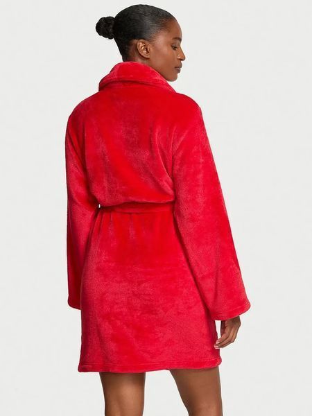 Плюшевий Халат Victoria's Secret Cozy Plush Robe, Червоний XS/S 198765771195 фото