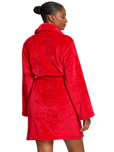 Плюшевий Халат Victoria's Secret Cozy Plush Robe, Червоний XS/S 198765771195 фото