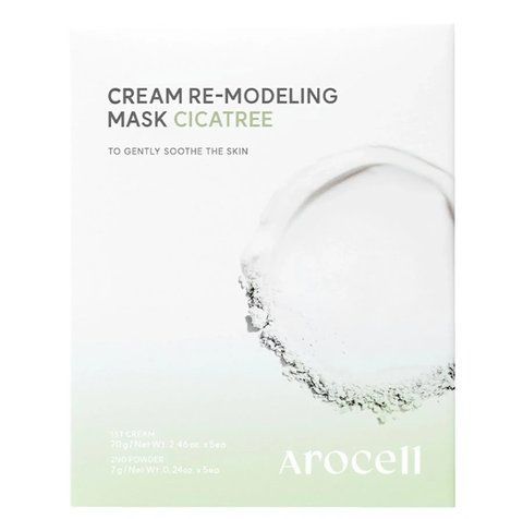 Заспокійлива альгінатна маска з центелою та чайним деревом Arocell Cream Remodeling Mask Cicatree, 1 шт 88384749977 фото