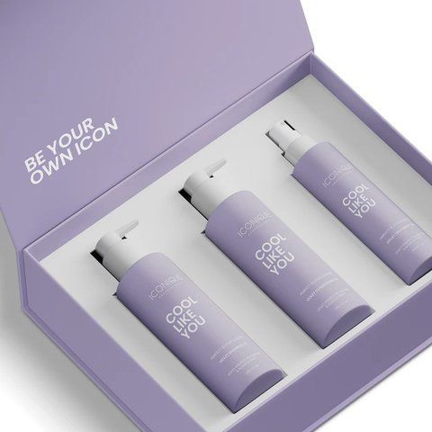 Набір для волосся для нейтралізації жовтизни COOL LIKE YOU Perfect Blonde & Silver Violet Set Iconique 8053689495461 фото