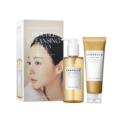 Набір для вмивання з центеллою Skin1004 Madagascar Centella Double Cleansing Duo (foam/150 мл + oil/200 мл) 8809913834106 фото