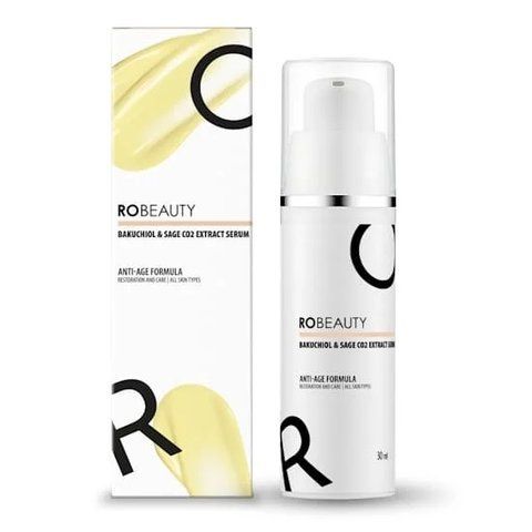 Сыворотка для лица BAKUCHIOL & SAGE CO2 EXTRACT SERUM ROBEAUTY с бакучиолом и CO2 экстрактом шалфея 30 мл 4820291880053 фото