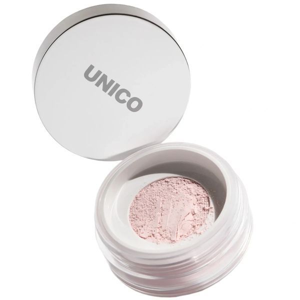 Пудра розсипчаста для обличчя рожева Unico Setting & Finishing Powder Aura, 10 г 4820276370661 фото
